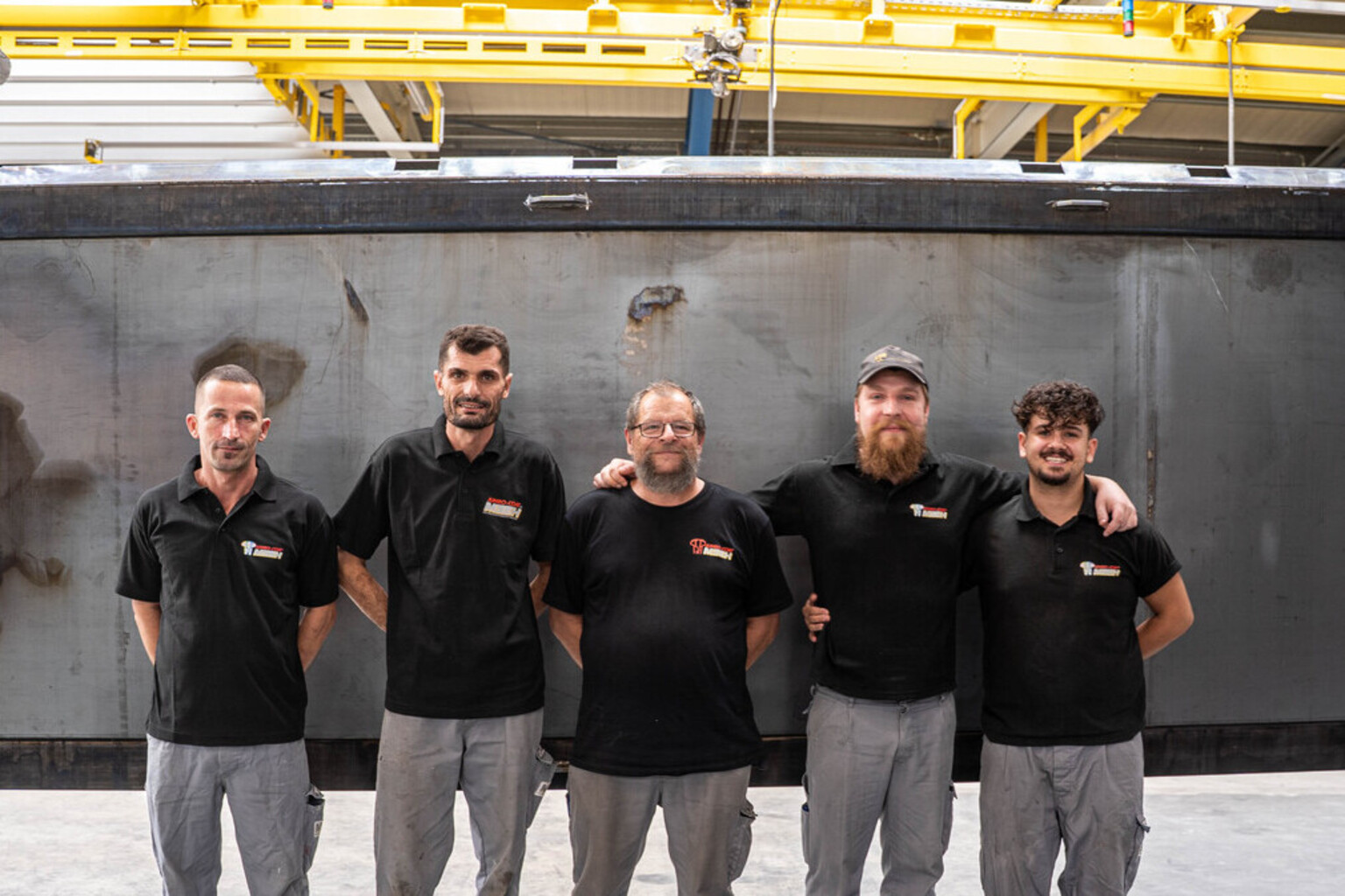 Gruppenbild der Mitarbeiter die für das Handling verantwortlich sind